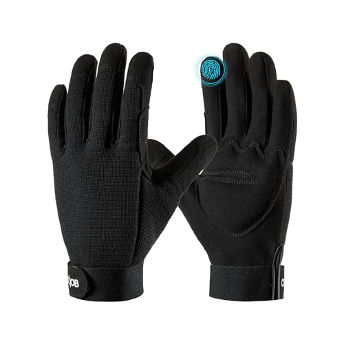 COOLJOB Thorn Proof Gardening Gloves for Men Women, Black, Small - color: Black, size: Small