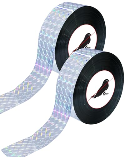 Bird Scare Ribbon, Holographic Reflective Shiny Tape for Birds, Regular - style: Regular