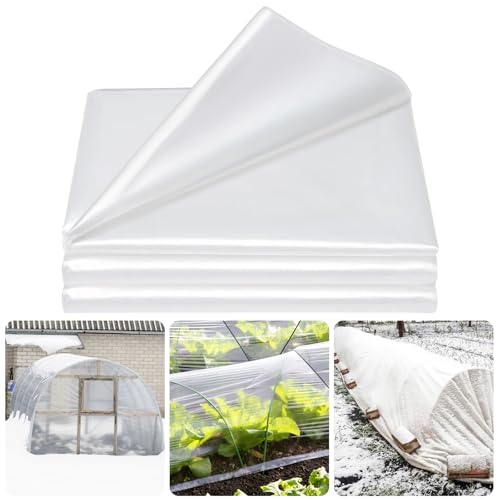 Legigo 10 X 30 Ft Clear Greenhouse Plastic, Plant Covers Freeze Protection - size: 10 x 30 Ft