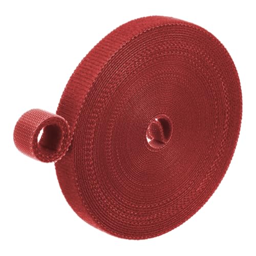 M METERXITY 1-Roll Garden Plant Tape, 33 ft x 0.4 in Garden Hook and Loop Plant Ties Multi-Purpose Use Adjustable and Reusable Twist Wire Tape for Plants/Flowers/Vines [Red] - color: Red, size: 33 ft x 0.4 in