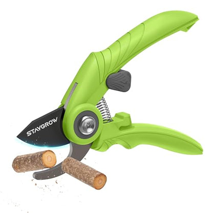 Garden Shears 6.9" Pruning Shears for Gardening Green - size: 6.9 Inch Bypass Green