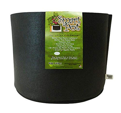 Smart Pots 200-Gallon Smart Pot Soft-Sided Container, Black - color: Black, size: 200-Gallon