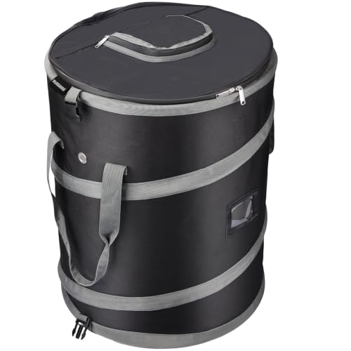 RVGUARD Pop-Up Trash Bin, Black Trash Can - color: BLACK
