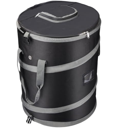RVGUARD Pop-Up Trash Bin, Black Trash Can - color: BLACK