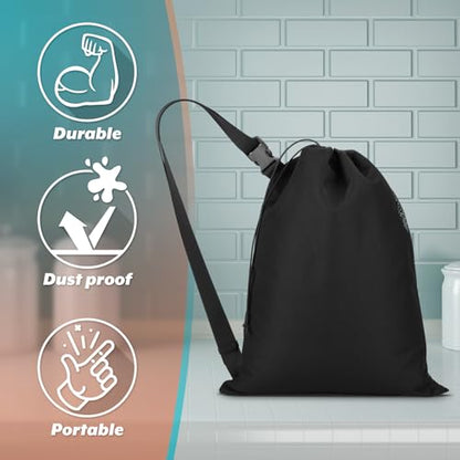 Cosmos Expandable Garden Hose Storage Bag Heavy Duty Water Hose Organizer Portable Extension Hose Holder Carrying Case with Drawstring Closure, Carry Bag Only (Hose Not Included)