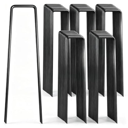 Mysit 6 Inch Landscape Staples 11 Gauge Heavy Duty U Shaped Garden Stakes