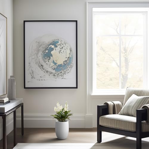 Kante Small Round Curved White Concrete Planter 9.1" Dia, Outdoor - color: White, size: 11.8 Inch Tall