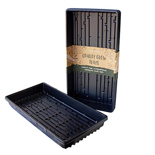 Handy Pantry 10-Pack 1020 Garden Growing Trays with Drain Holes - 10" x 20" - size: 10 Pack, style: With Drain Holes