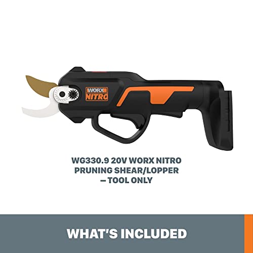 WORX Cordless Pruning Shear, 20V Powered Lopper Tool Only, WG330.9 - style: 20V Pruning Shear/Lopper (Tool Only)