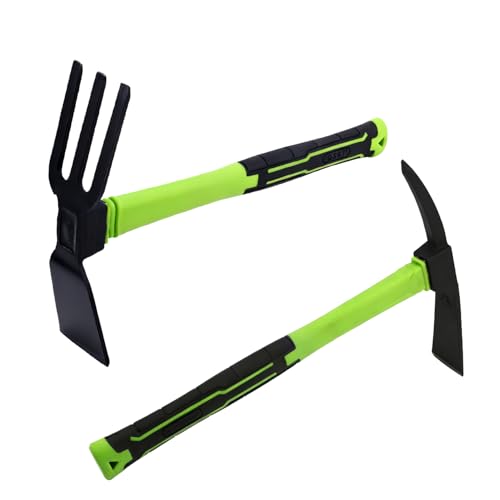 2pcs Garden Hoe and Hand Rake Set