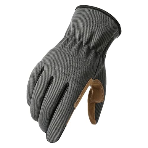 Gardening Gloves for Women & Men, Thorn Proof Work Glove - color: Gray, size: Large