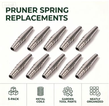 5Pcs Silver Springs Pruners Replacement, Pruning Shear Spring,Spare Spring, Hand Pruner Practical Kit Garden Supplies Stainless Steel Accessories Gardening Scissors Hand Tools Gardening and Lawn Care