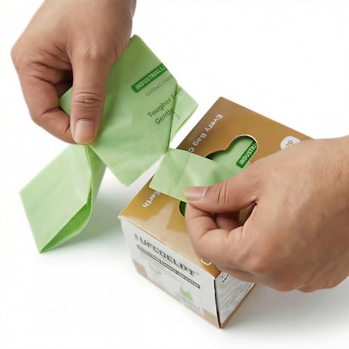 1.6 Gallon Compostable Bags, 220 Count, 6 Liter, Extra Thick - color: 1.6Gal 220Pcs