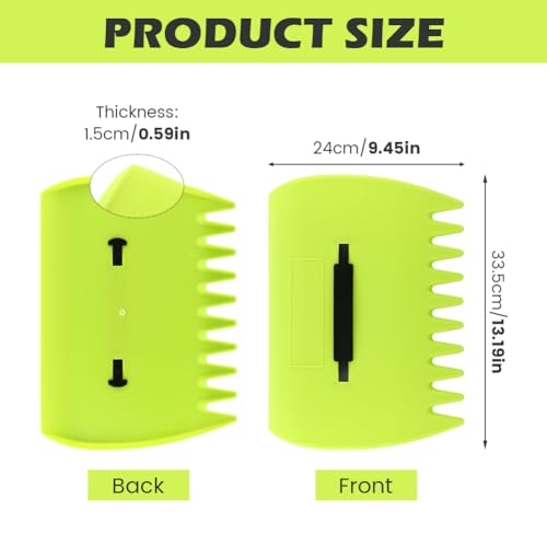 2 Sets Leaf Scoops Hand Rakes with 2 Pairs Gloves, Large Lightweight Plastic Leaf Grabbers for Picking Up Leaves, Lawn Debris, Grass Clippings, Garden Yard Waste and Trash