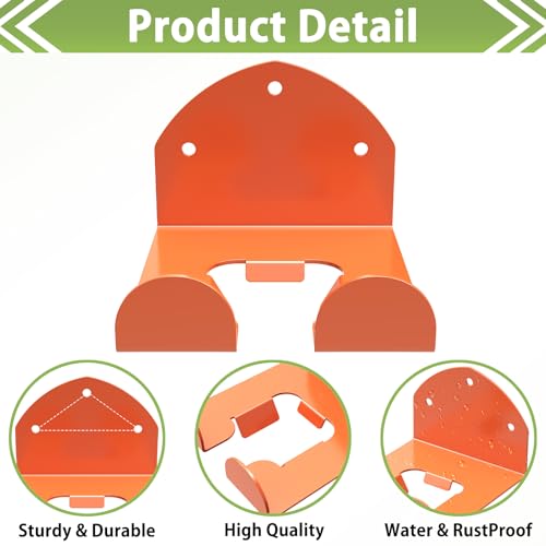 Trimmer Rack Wall Mount Heavy Duty Weedeater Hanger for Garage Wall Bracket Garage Organizer Weed Eater Hanger for Grass Trimmer, Garden Tools 3 Pack