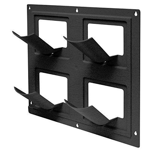 Bloomers Wall Flowers Vertical Gardening System – Create Gardens on Walls – Holds up to 4 Potted Plants – Black - color: Black, size: Wall Planter