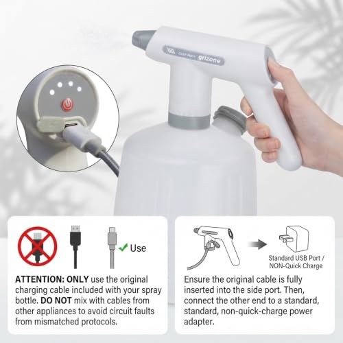 Electric Spray Bottle，2 Spray Modes Removable Wand