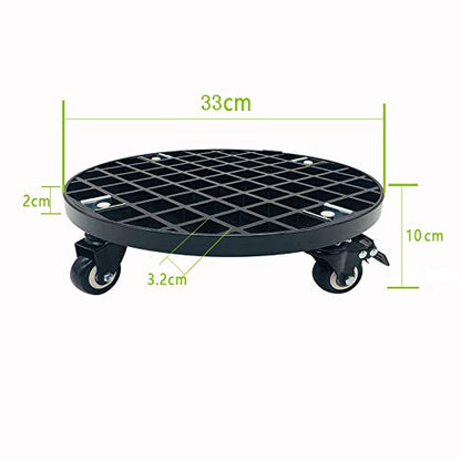 Planter Caddy Plant Stand with Locking Wheels Heavy Duty Outdoor Indoor 13 Inch 450 Lbs Capacity - size: 13 inches