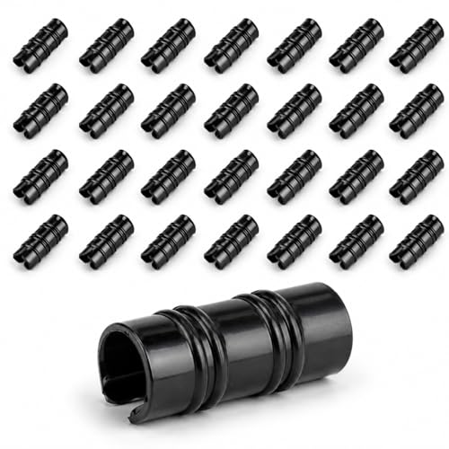 30 Pcs Greenhouse Clips 1 Inch, Black Plastic Garden Clamps for PVC Pipe, Greenhouse Film,Plant Cover, Row Cover, Garden Netting, Frame Shelters