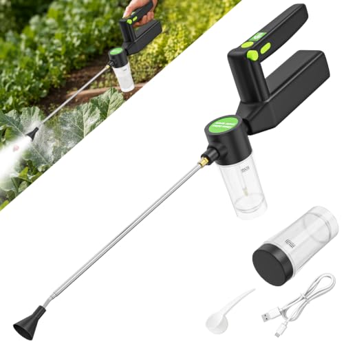 Electric Diatomaceous Earth Duster, 2000mAh Rechargeable Powder Duster - color: Black