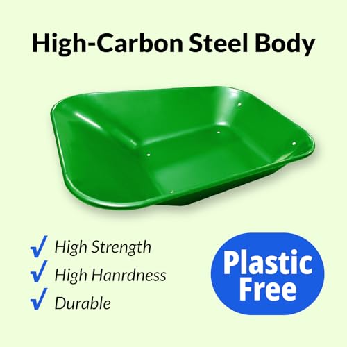Toddler Metal Wheelbarrow Set for Kid with 12 PCS Gardening Tool(Green Set) - color: Green Set