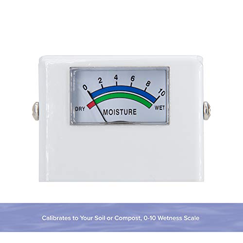 Reotemp 15 Inch Garden and Compost Moisture Meter, Garden Tool Ideal for Soil, Plant, Farm and Lawn Moisture Testing - size: 15 Inch Stem