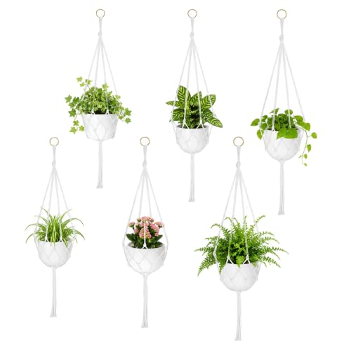 6PCS Macrame Plant Hanger 3 Sizes - 23.6/31.5/39 inch Hanging Plant Holder