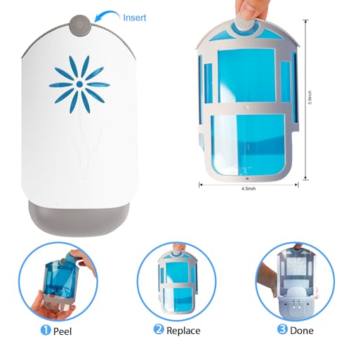 2 Flying Insect Trap for Indoors, Plug in Fly Trap Bug Catcher for Gnats Captures Fruit Flies, Mosquito and Gnats, Gnat Traps for House Indoor