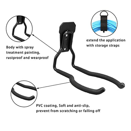 Weedeater Hanger, String Trimmer Hanger and Wall Mounted Power Tool Holder, Garage Utility Hooks for Storage- Black, 3-Pcs - color: Black-3 P