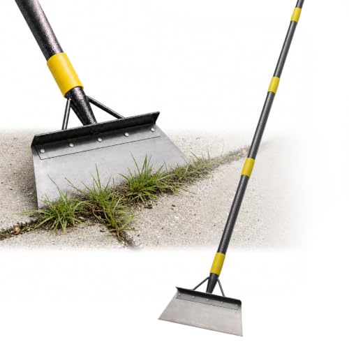 Garden Flat Shovel - Floor Scraper, 60" Multifunctional Garden Cleaning Shovels, Heavy Duty Floor Scrapers Long Handle,Metal Weeding Scraper for Lawn Edging, Snow Ice Removal,Snow Ice Scraper - size: 60"