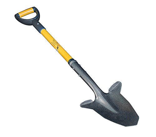 Spear Head Spade SHFD3 40" Yellow Garden Spade Shovel - Gardening Shovel with a 9" x 11" Beveled Blade, Steel-Reinforced Fiberglass Long Handle & Cushioned D-Grip - Digging Spade for Planting - color: Yellow