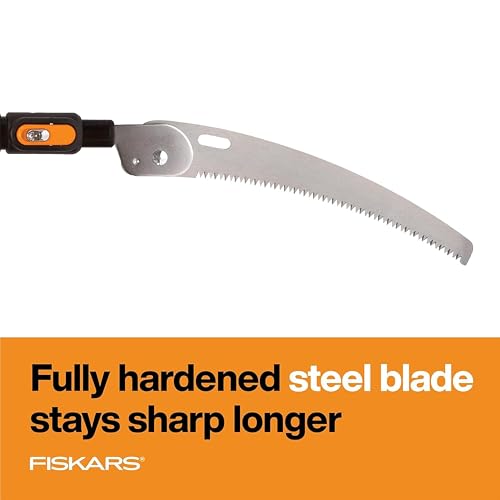 Fiskars 3-8 Ft Extendable Manual Pole Saw with 12" Hand Saw Blade - style: 3-8 ft Standard Saw