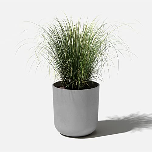 Veradek Mason Series Lima Planter - Large Round Outdoor Planter - color: Gray, size: 20 inches