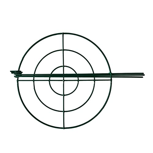 10 Pack 12"x16" Peony Cages Plant Support Stakes Grow Through Grid Grow Through Hoops, Metal Flower Plant Brace Support Ring for Heavy Blossom - size: 12"x16" Pack of 10