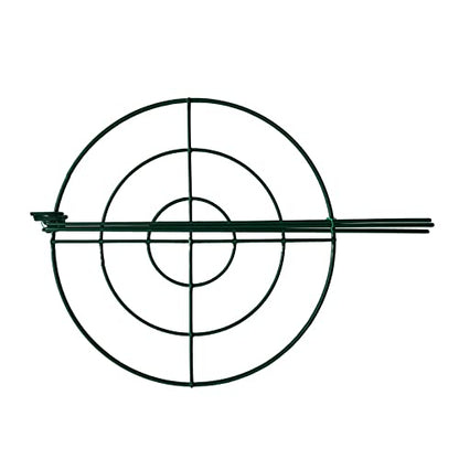 10 Pack 12"x16" Peony Cages Plant Support Stakes Grow Through Grid Grow Through Hoops, Metal Flower Plant Brace Support Ring for Heavy Blossom - size: 12"x16" Pack of 10