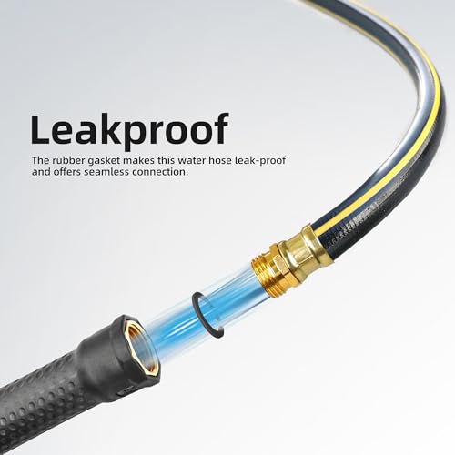 3ft 5/8” Short Leader Garden Hose, Solution4Patio, Male to Female Fittings - size: 5/8 in. x 3 ft.
