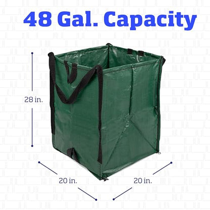 DURASACK Heavy Duty Home and Yard Bags, Green, 3 Pack - color: Green