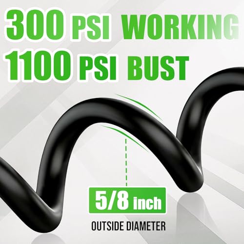 Heavy Duty Garden Hose 90FT x 5/8", 300psi Working, 1100psi Burst - size: 5/8 90FT Male to Female