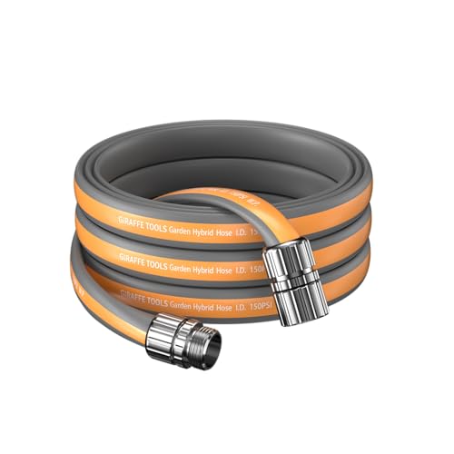 Giraffe Tools 25FT Lay Flat Garden Hose 50% Lighter Water Hose - size: 25FT