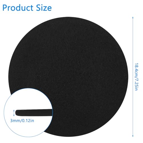 7.25inch Charcoal Filters for Compost Bucket, 3 Pack Compost Filter for Countertop Bin Pail, Activated Carbon Replacement Filters for Kitchen Compost Bins, Home Bucket Compost Bin Refill, Round - size: 3P-Round-7.25inch