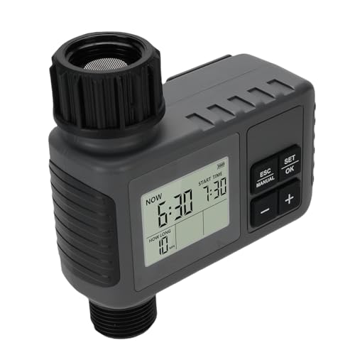 Eujgoov Smart Sprinkler Timer, Programmable Digital Water Timer with Rain