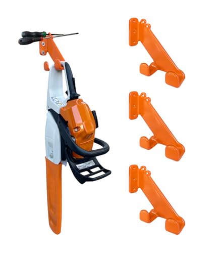 Chainsaw Hanger, 3 Pack Chainsaw Holder Wall Mount, Chain Saw Storage Rack - color: 3 Pack