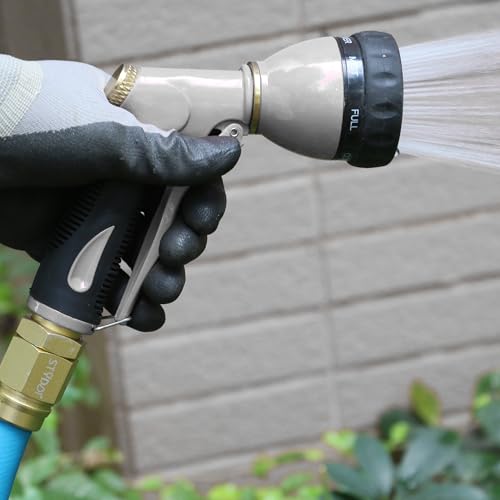 STYDDI PRO Heavy Duty Garden Hose Nozzle, Metal Water Hose Sprayer Nozzle - color: Gray