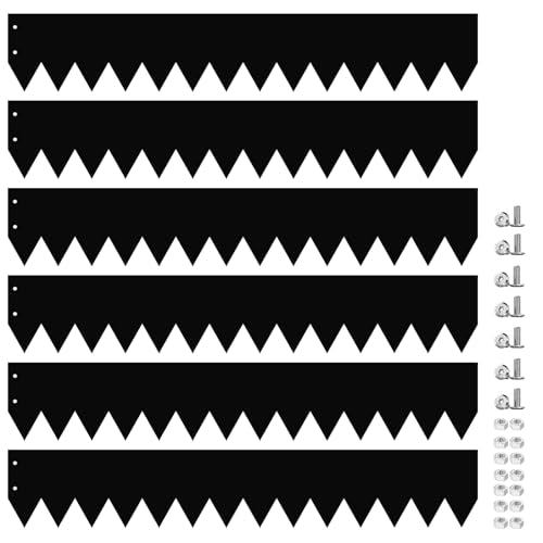 20ft. 40" L × 6" H Metal Landscape Edging, 6 Pack Garden Border - size: 6 Inch