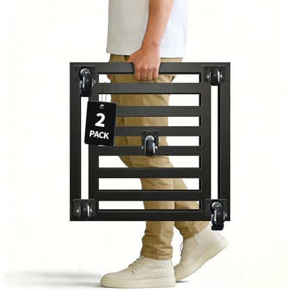 Plant Caddy with Wheels 2 Pack, 20'' Heavy Duty Large Rolling Plant Stand - size: 20''-2P