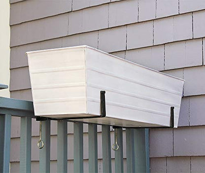 Achla Designs C-21W Window Box, Large, White - color: White, size: Large