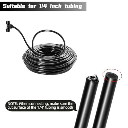 45 Pack Quick Connect 1/4" Drip Tubing Irrigation Fittings Kit Universal 1/4'' Drip Irrigation Tubing Connectors Leak Free Fitting Set Includes 10 Tee 10 Coupling 10 Elbow 10 End Cap 5 Shut Off Valve - size: 45PCS 1/4" Connector Fittings Kit