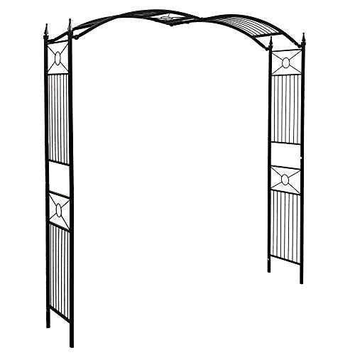 1. GO Adjustable Steel Garden Arch, 8'2" High x 4'7" Wide, Garden Arbor for Various Climbing Plant, Outdoor Garden Lawn Backyard