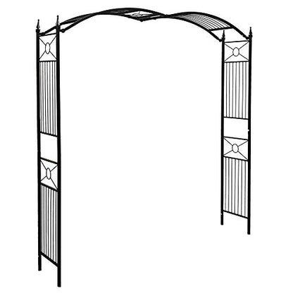 1. GO Adjustable Steel Garden Arch, 8'2" High x 4'7" Wide, Garden Arbor for Various Climbing Plant, Outdoor Garden Lawn Backyard
