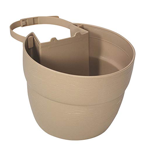 Bloomers Post Planter – Both Permanent and Temporary Installation Options – Garden in Untraditional Spaces – Sand - color: Sand, size: Post Planter